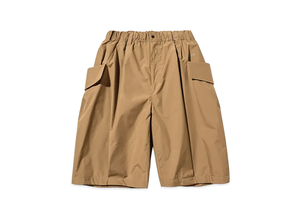 CLESSTE x +Phenix Windstopper by Gore-Tex Labs City Flap Wide Balloon Half Pants "Camel Beige"