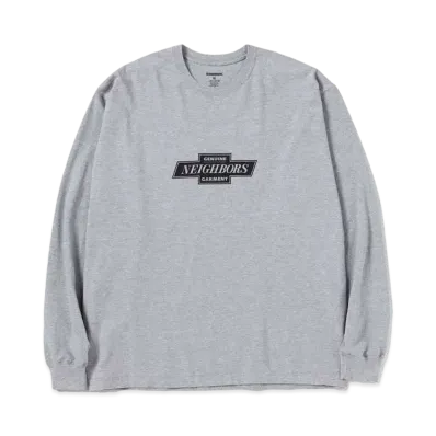 NEIGHBORHOOD NH Tee-9 LS . CO "Gray"