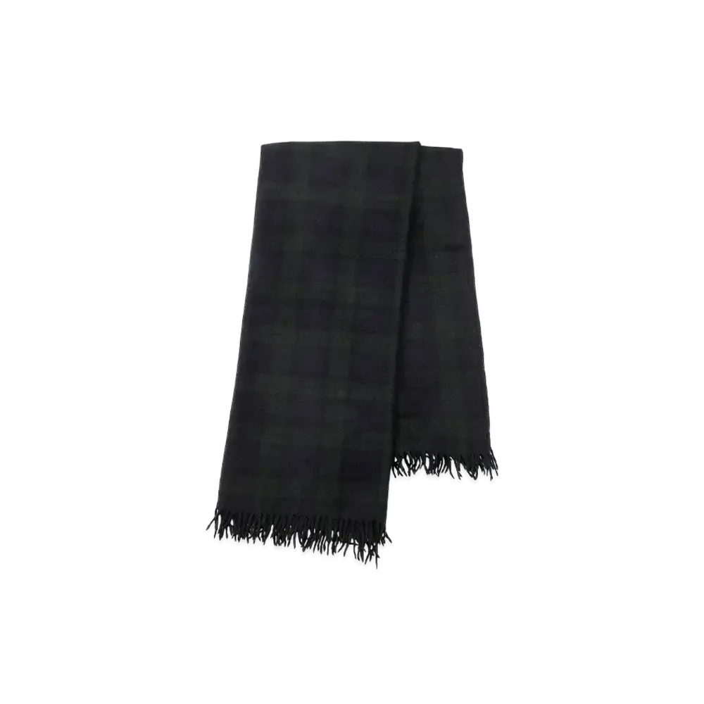 COMOLI Wool Stole "Black Watch"