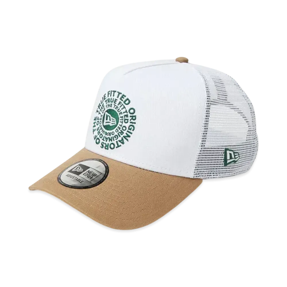 NEW ERA 9Forty A-Frame Tracker Circle OOTTF "White/Khaki"