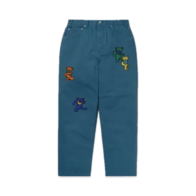 thisisneverthat x Grateful Dead Dancing Bears Work Pant "Blue"