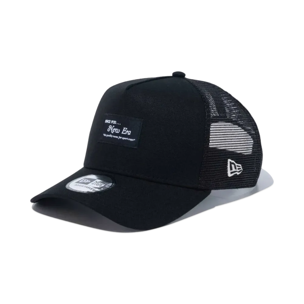 NEW ERA Duck Canvas 9Forty A-Frame Tracker Woven Patch "Black"
