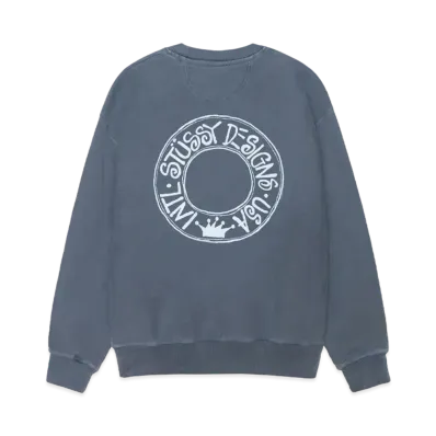Stussy Buana Pigment Dyed Crew "Navy" (FA24)