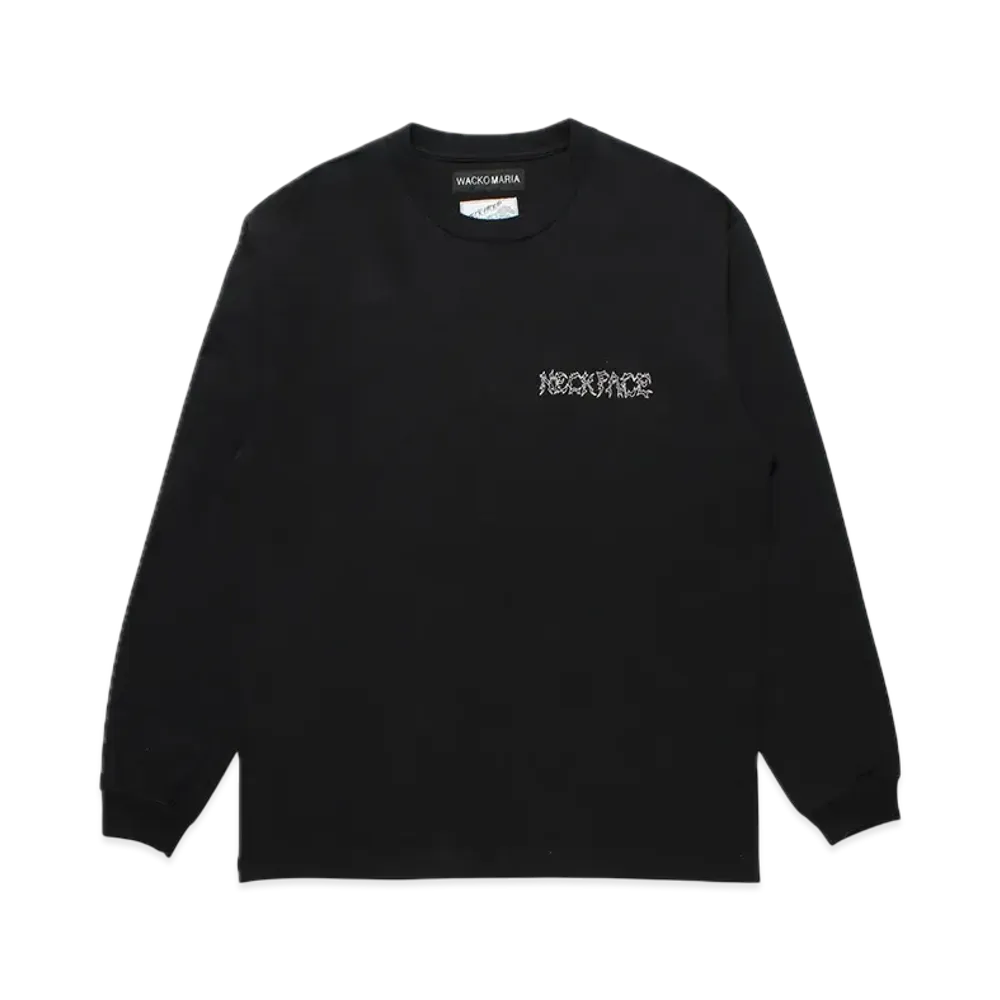 WACKO MARIA x NECKFACE Washed Heavy Weight Long Sleeve T-Shirt "Black"