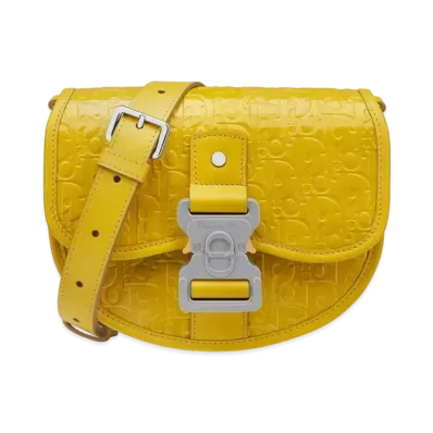 Dior Mini Gallop Bag with Strap Dior Oblique "Yellow"