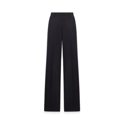 DRIES VAN NOTEN Women's Tailored Wool Trousers "Blue"