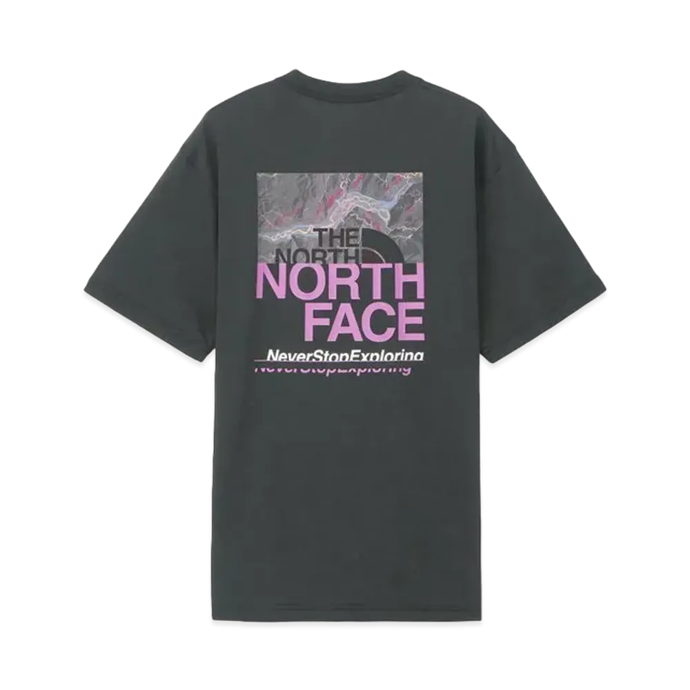 The North Face Short Sleeve Half Switching Logo Tee "Black"