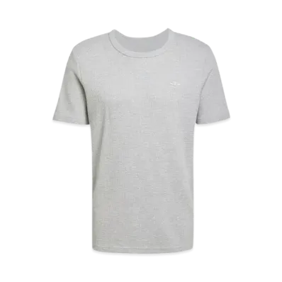 adidas Trefoil Essentials Waffle Short Sleeve T-Shirt "Medium Grey Heather"