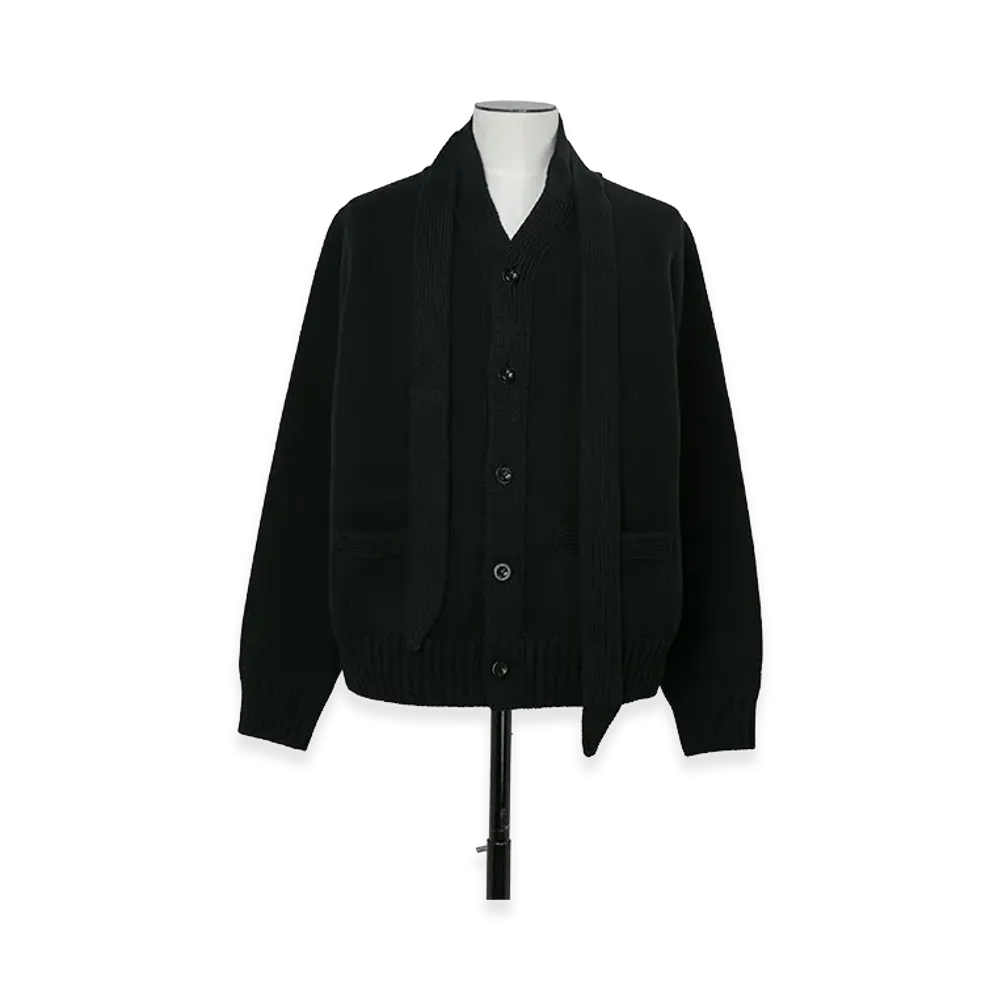 sacai Wool Knit Cardigan "Black"
