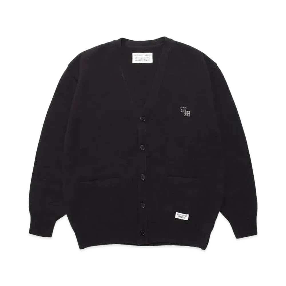 WACKO MARIA Classic Knit Cardigan "Charcoal"