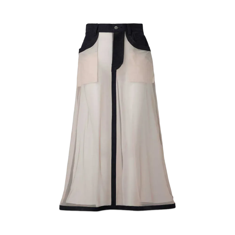 ANREALAGE Invisible Denim Skirt "Indigo"