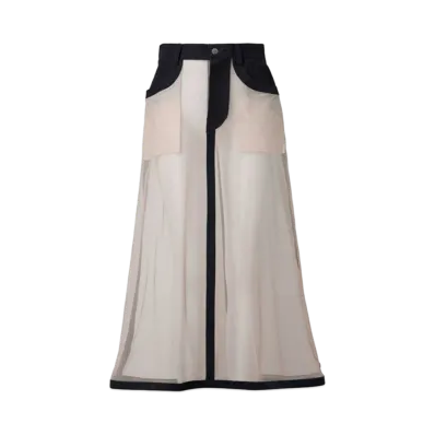 ANREALAGE Invisible Denim Skirt "Indigo"