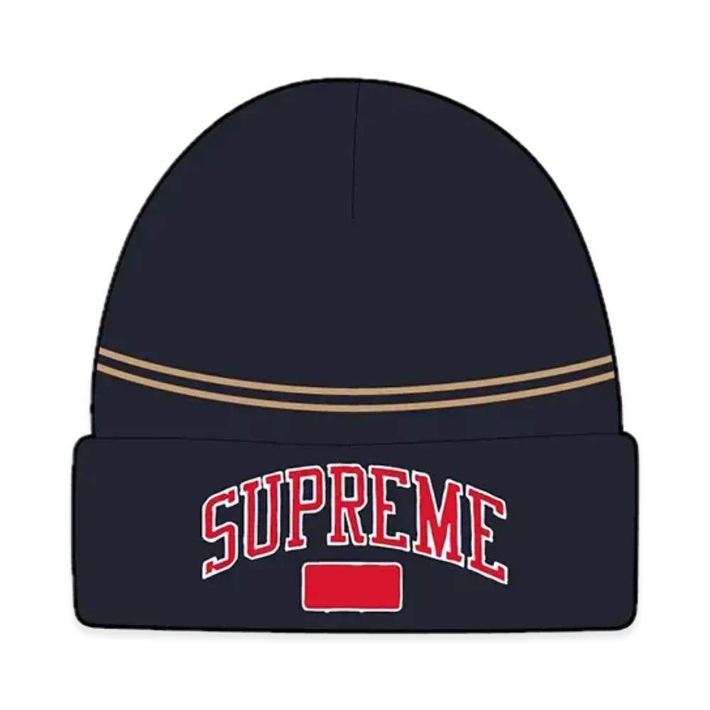 Supreme Fleece Lined Beanie "Navy"