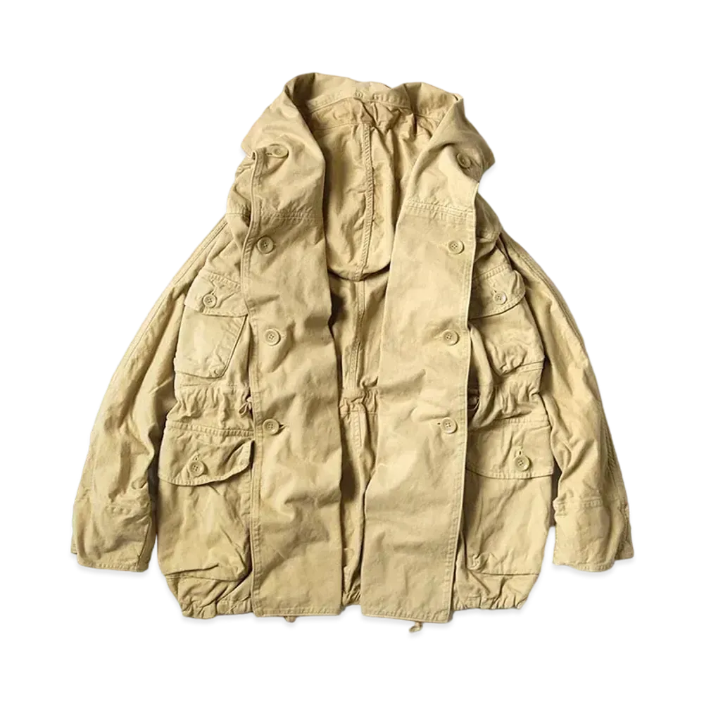 KAPITAL OR FLUFFY HAIR RING COAT "Beige"