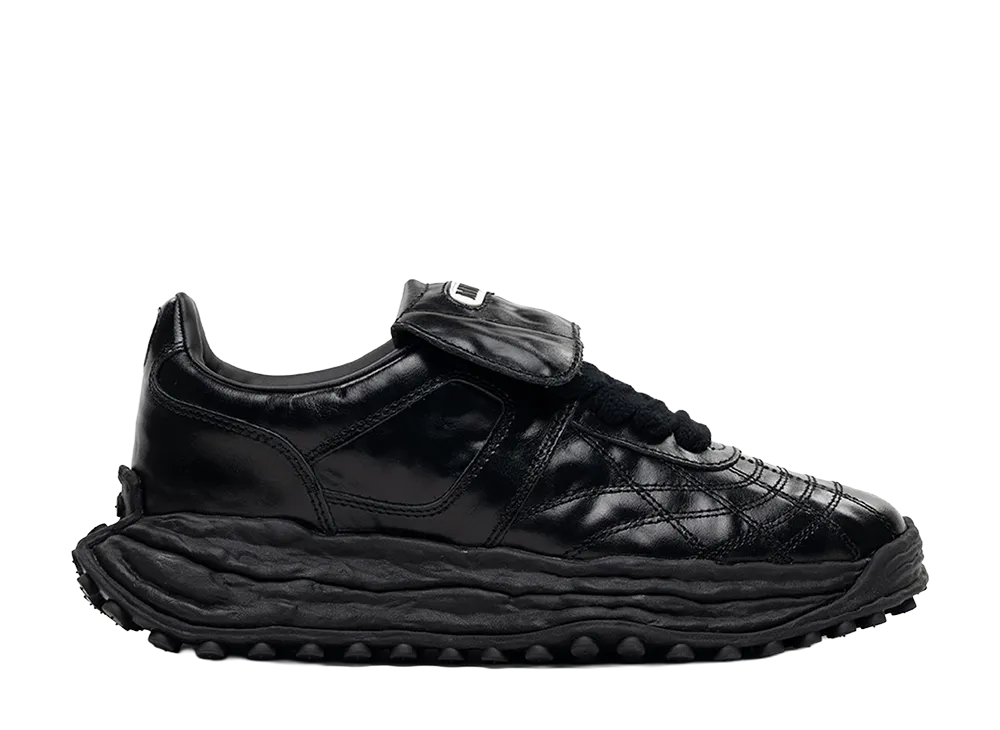 Maison MIHARA YASUHIRO SCOTT OG Sole Wrinkled Leather Low-top Sneaker "Black/Black"