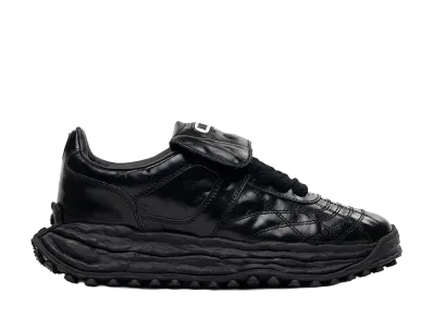 Maison MIHARA YASUHIRO SCOTT OG Sole Wrinkled Leather Low-top Sneaker "Black/Black"