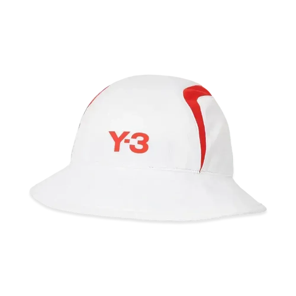 Y-3 PALACE Bucket Hat "White / Red"