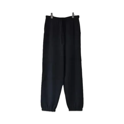 COMOLI Wool Japanese Paper Knit Pants "Charcoal"