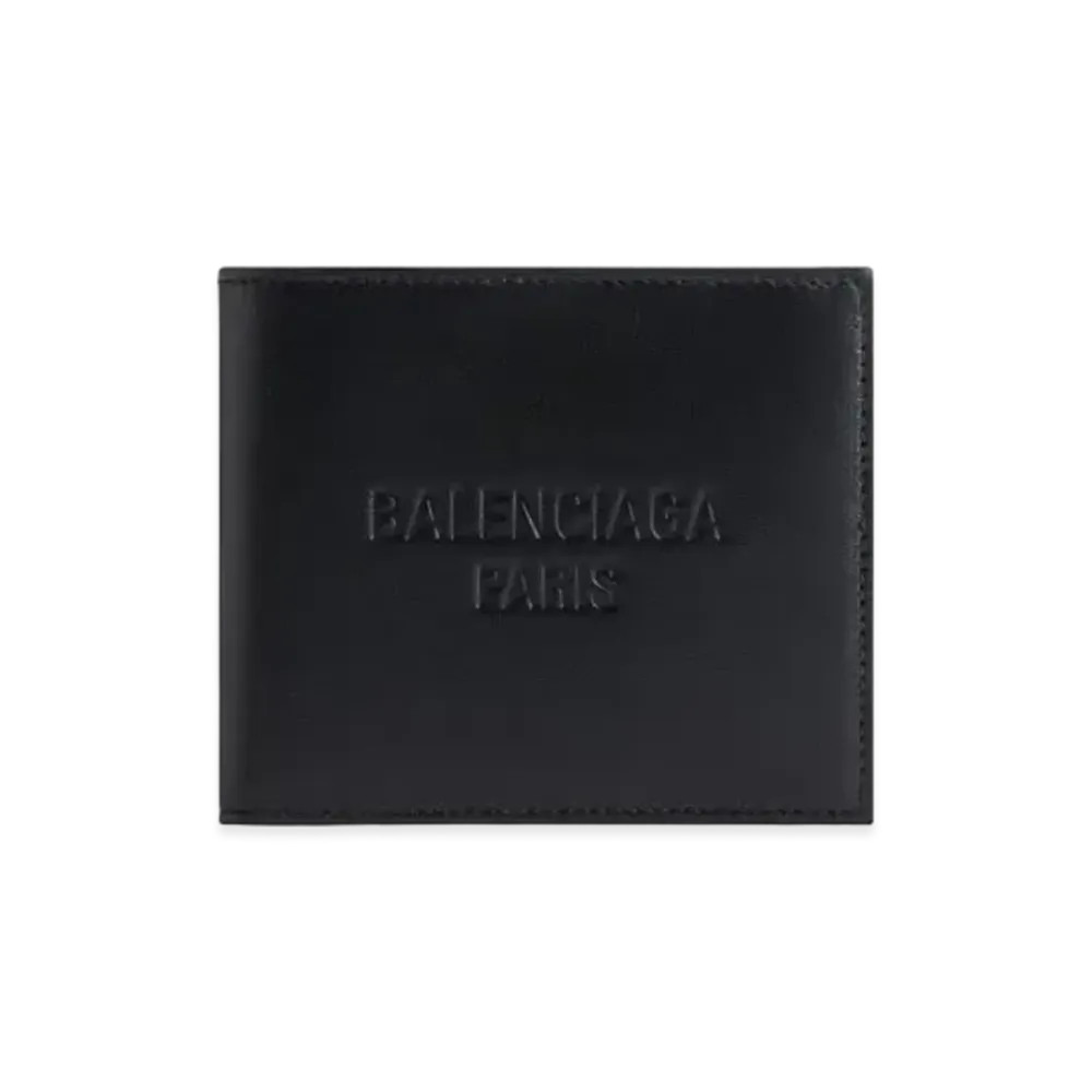 BALENCIAGA Duty Free Square Folded Wallet "Black"