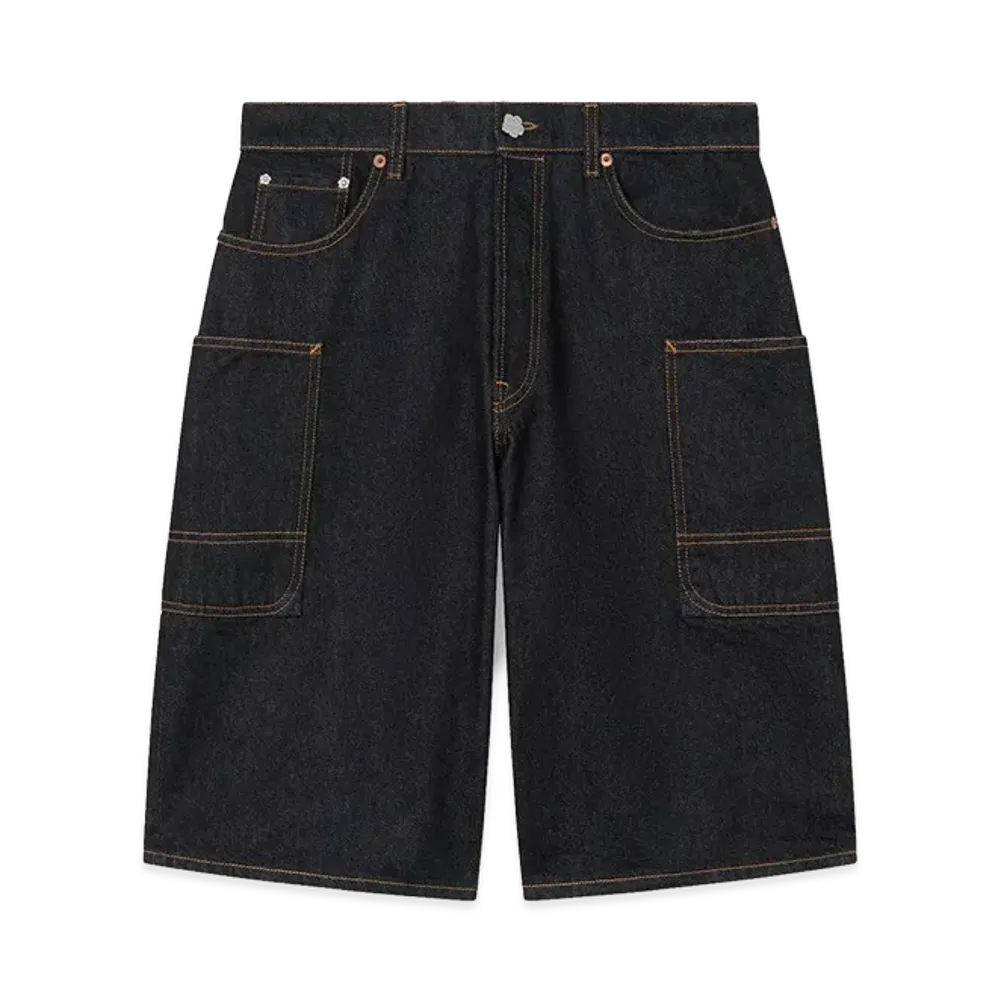 KENZO Monkey Fit Short in Japanese Denim "Rinse Blue Denim"
