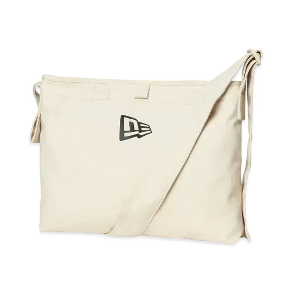 NEW ERA Canvas Shoulder Bag 8L Flag Logo "Ivory"