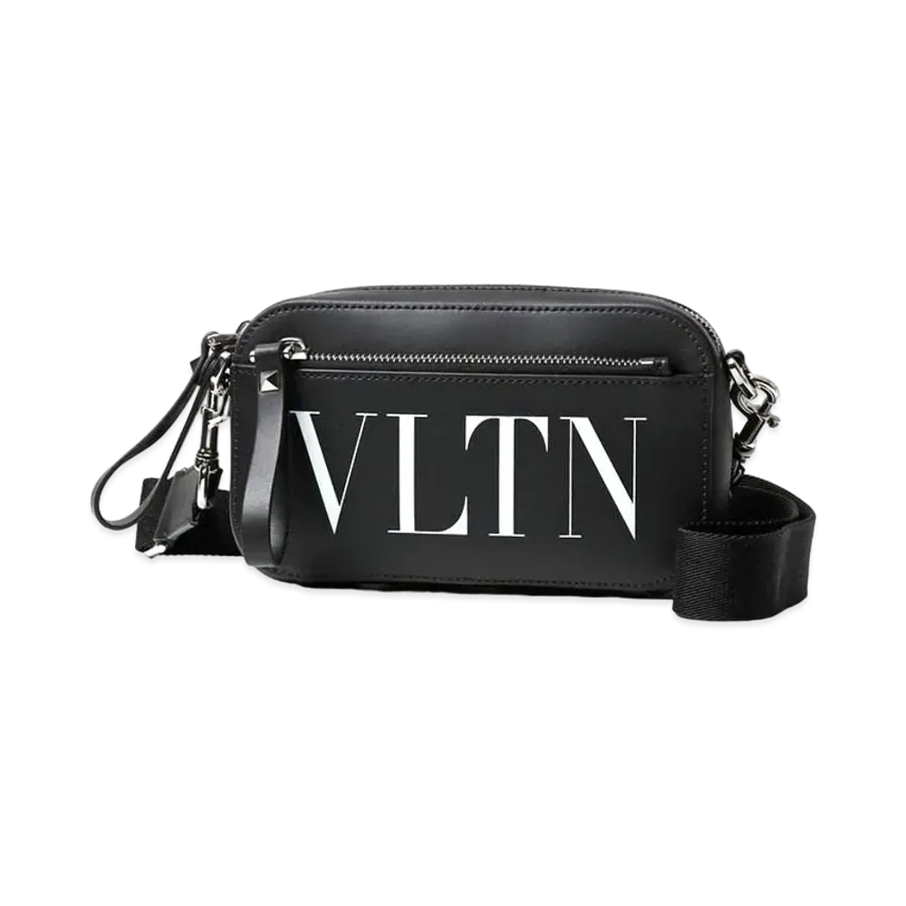 Valentino VLTN Leather Crossbody Bag "Black"