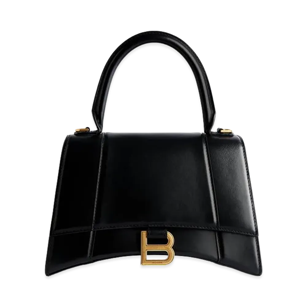 BALENCIAGA Women's Hourglass Handbag Small "Black"