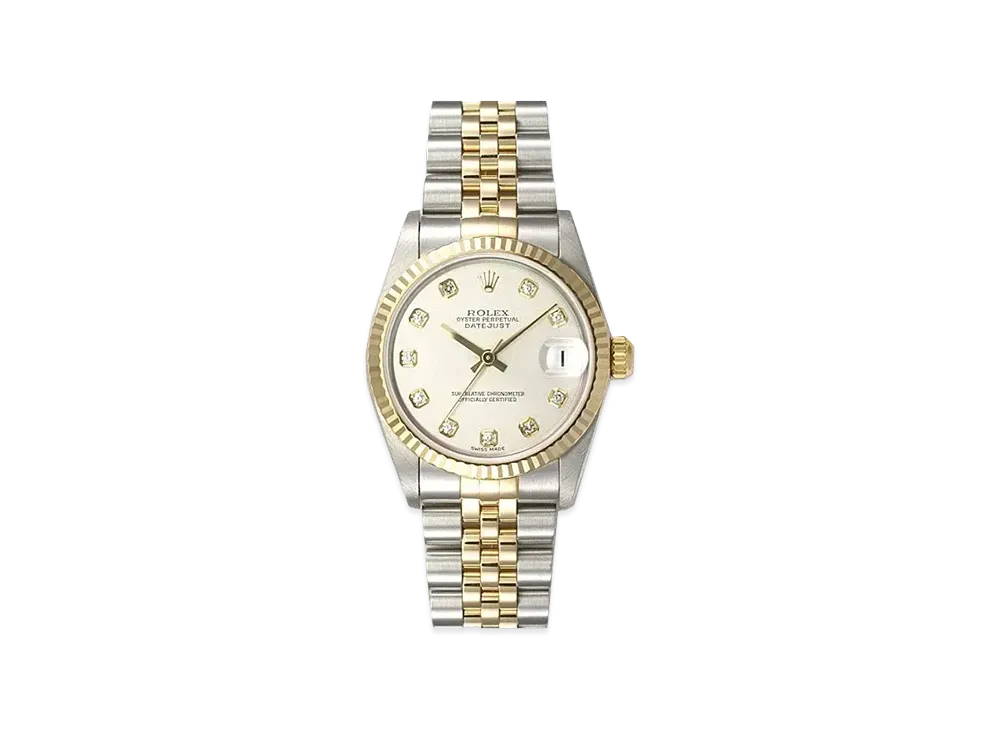 ROLEX Datejust 10P Diamonds "Silver/Stainless Steel/Yellow Gold"