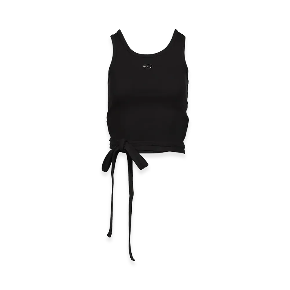 Diesel Women's Tank Top Made From Cotton Blend "Black"