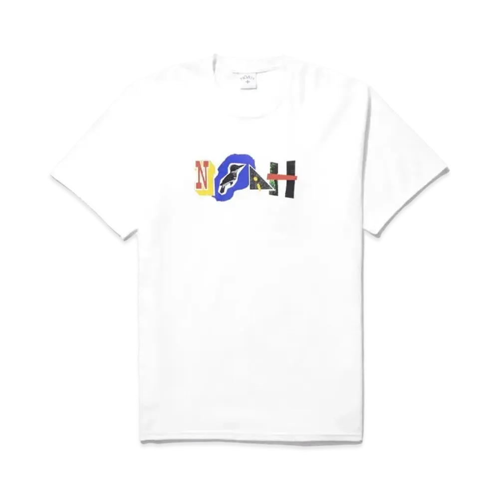 Noah Paper Cut Tee "White"