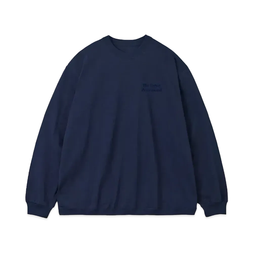 ENNOY 23SS Long Sleeve Hem Rib Tee "Navy"