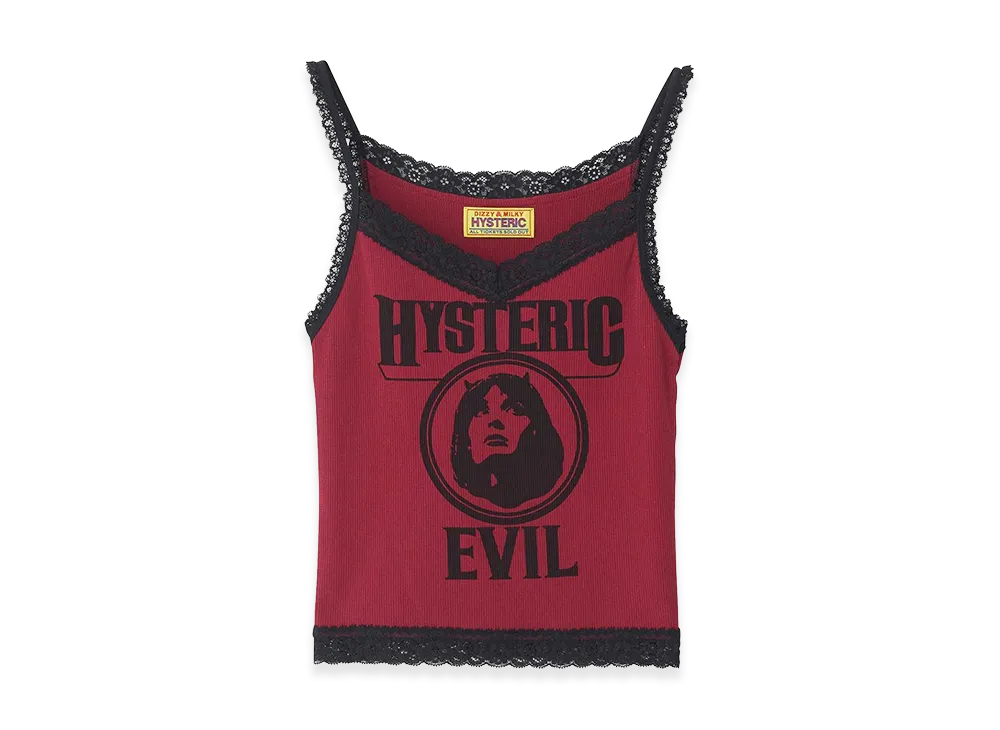 HYSTERIC GLAMOUR Women's Evil Woman Camisole "Red"