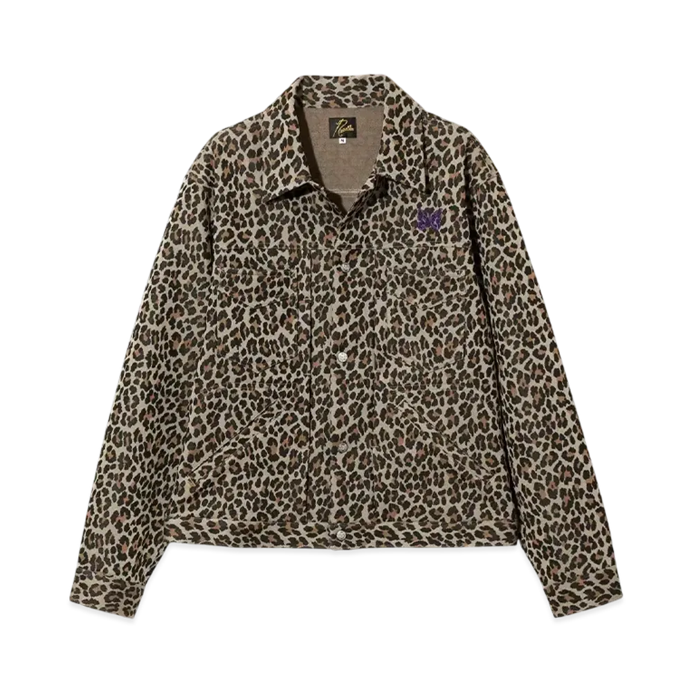 NEEDLES Penny Jean Jacket - Poly Jacquard "Brown"