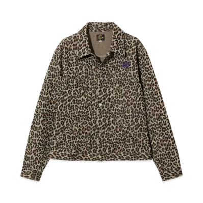 NEEDLES Penny Jean Jacket - Poly Jacquard "Brown"