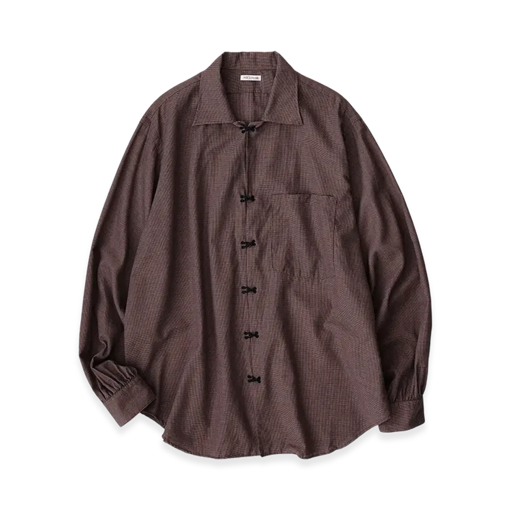 NICENESS Swish Hook Shirt "Dark Brown"