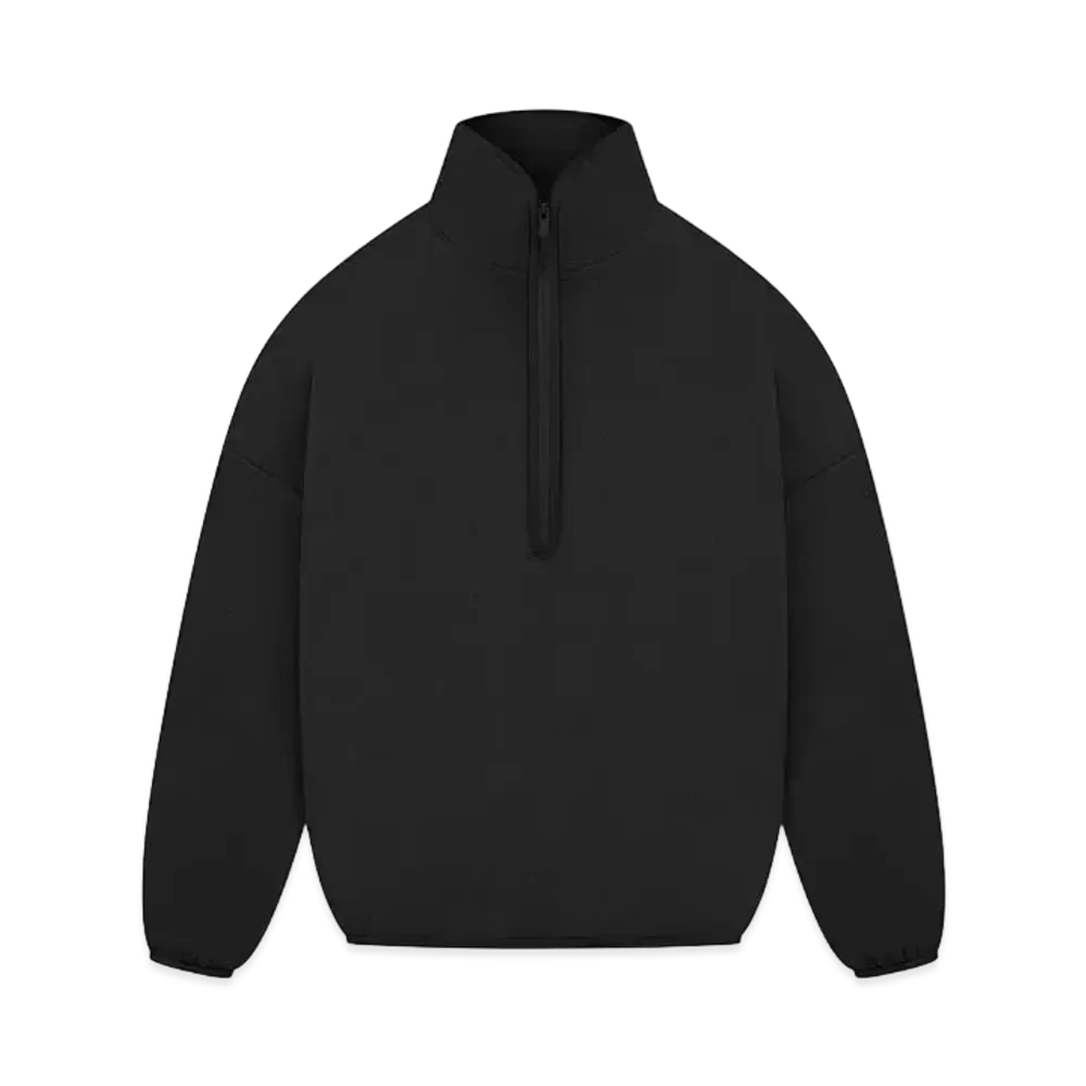 FEAR OF GOD x adidas FEAR OF GOD ATHLETICS Suede Fleece Half-Zip Sweatshirt "Black"