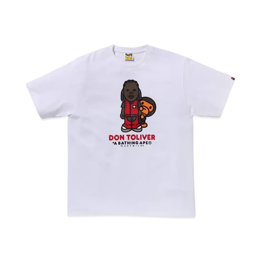 A BATHING APE x Don Toliver Milo Tee "White"
