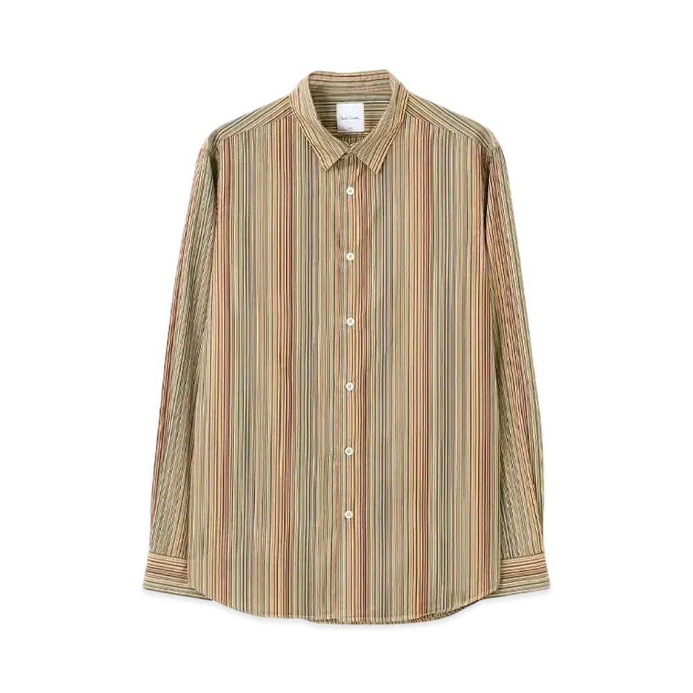 Paul Smith Signature Stripe Overdyed Shirt "Mustard"
