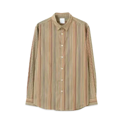 Paul Smith Signature Stripe Overdyed Shirt "Mustard"