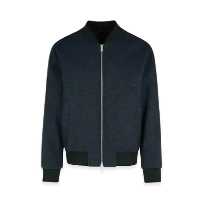DRIES VAN NOTEN Volker Reversible Cotton Blend Jacket "Gray/Black"
