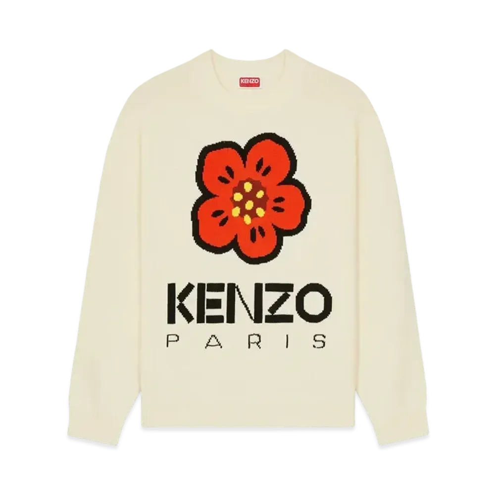KENZO 'BOKE FLOWER' Jumper "Off White"