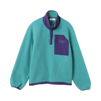 atmos Recycled Heavy Weight Fleece Tops "Blue"