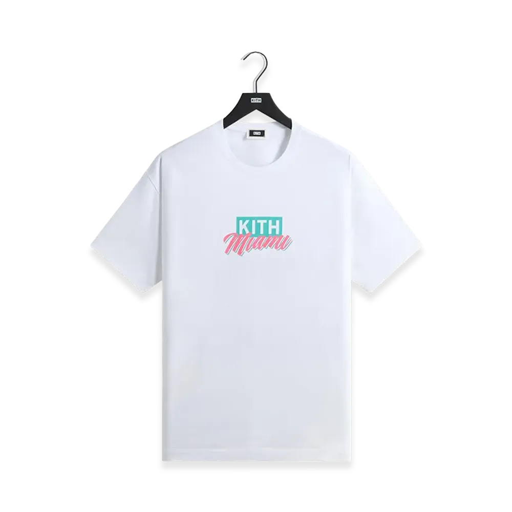 Kith Miami Classic Logo Tee "White"