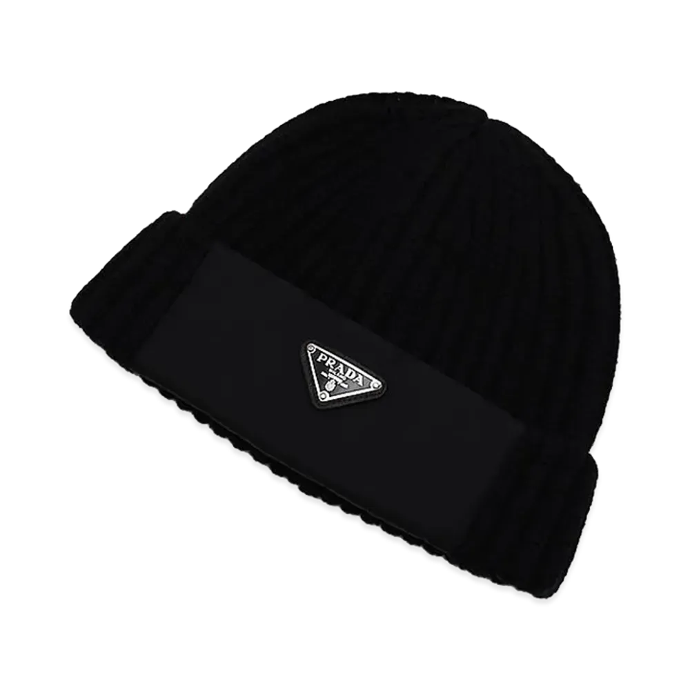 PRADA Re-Nylon Beanie "Nero"