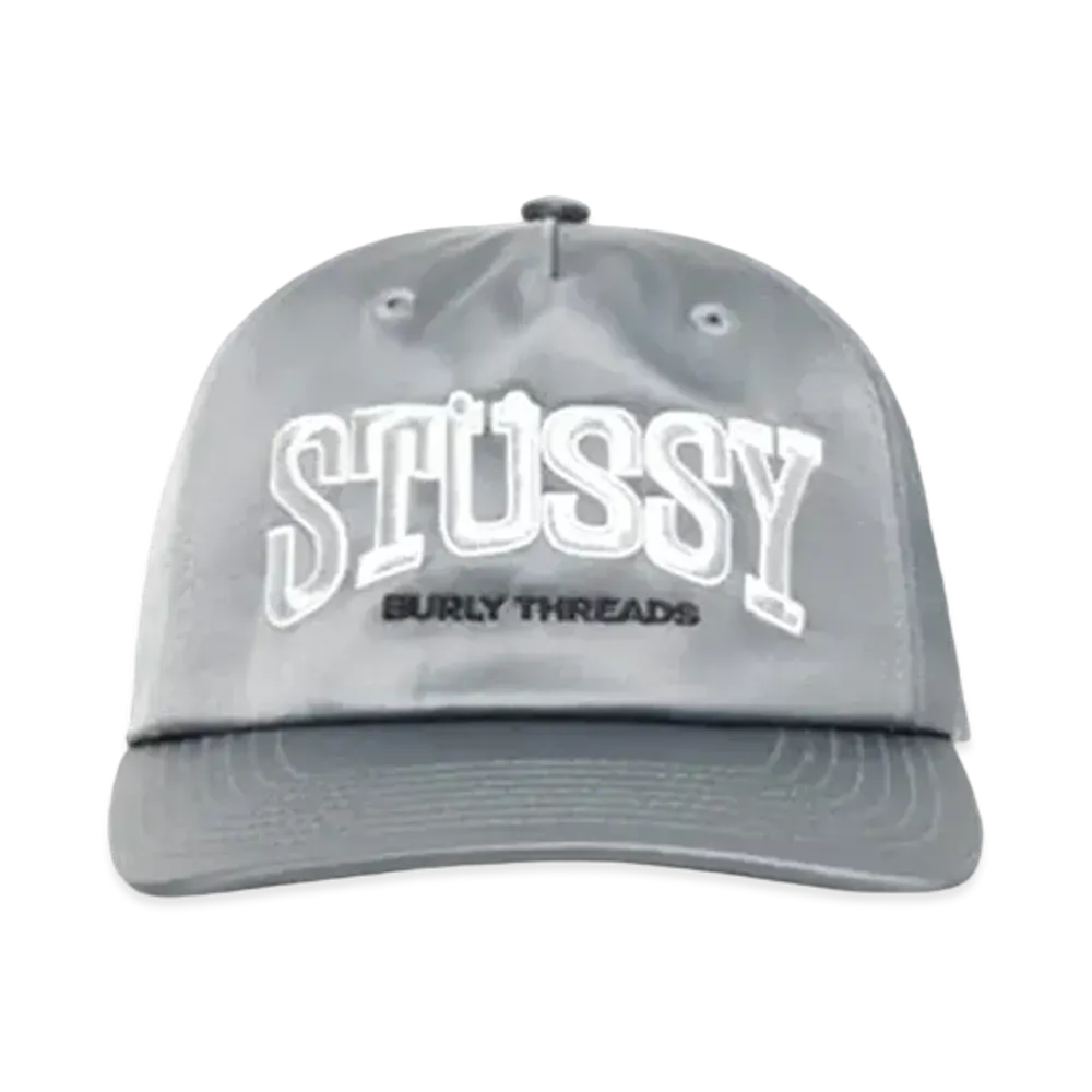 Stussy Mid Depth Burly Threads Snapback "Grey"