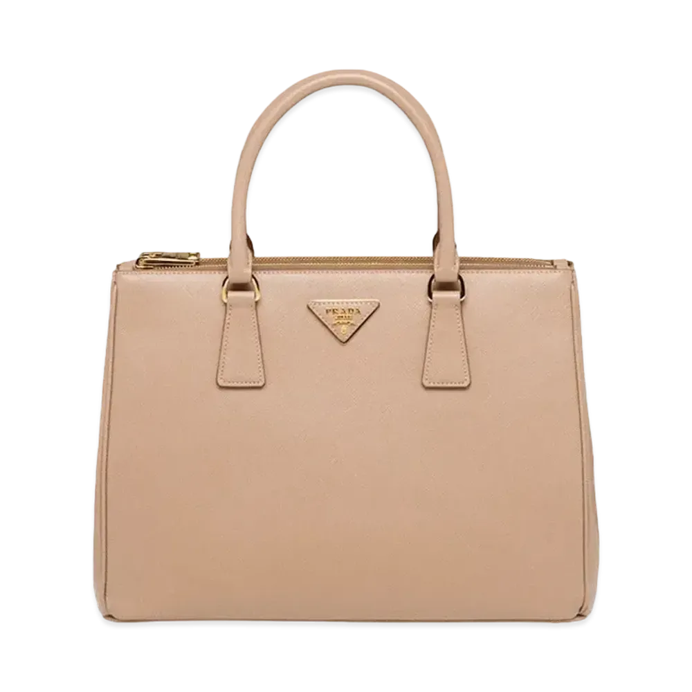 PRADA Galleria Saffiano Leather Large Bag "Beige Pink"