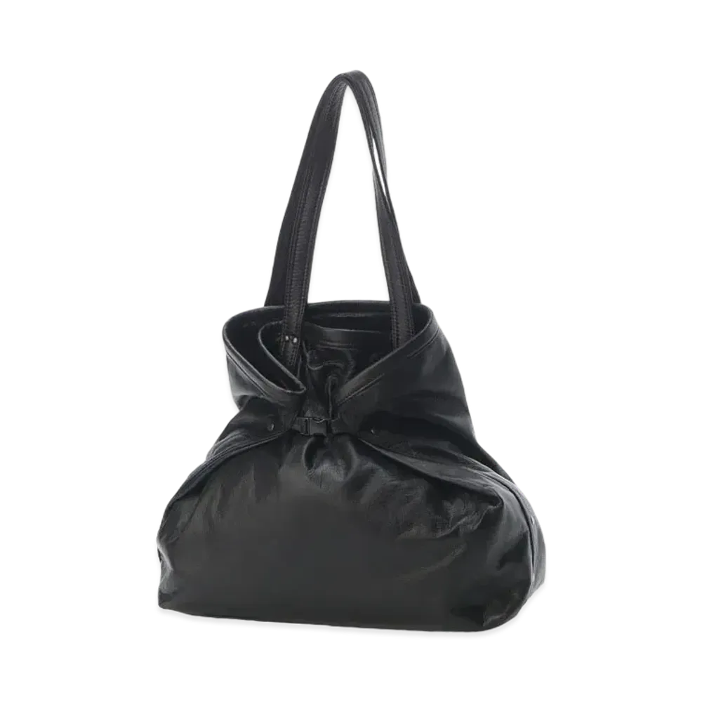 Yohji Yamamoto GARMENT LEATHER TOTE BAG "Black"