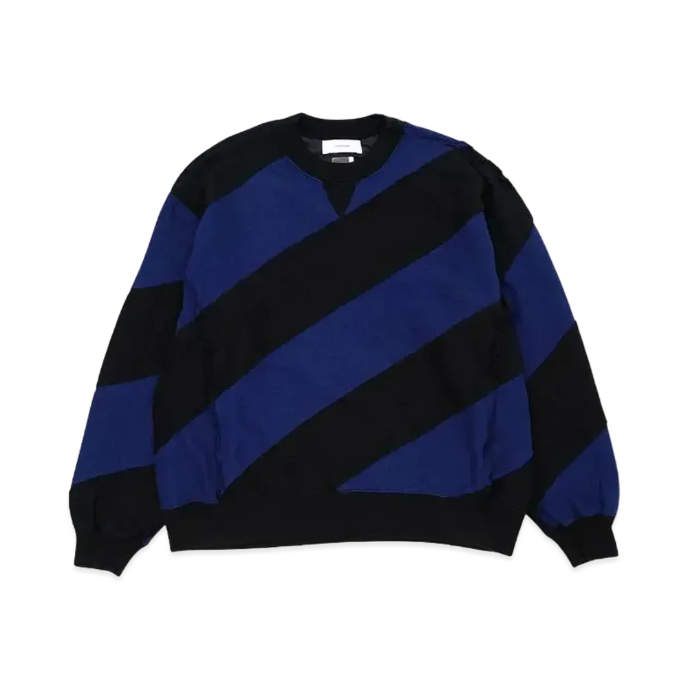 FACETASM SPIRAL SWEAT "BLACKxNAVY"
