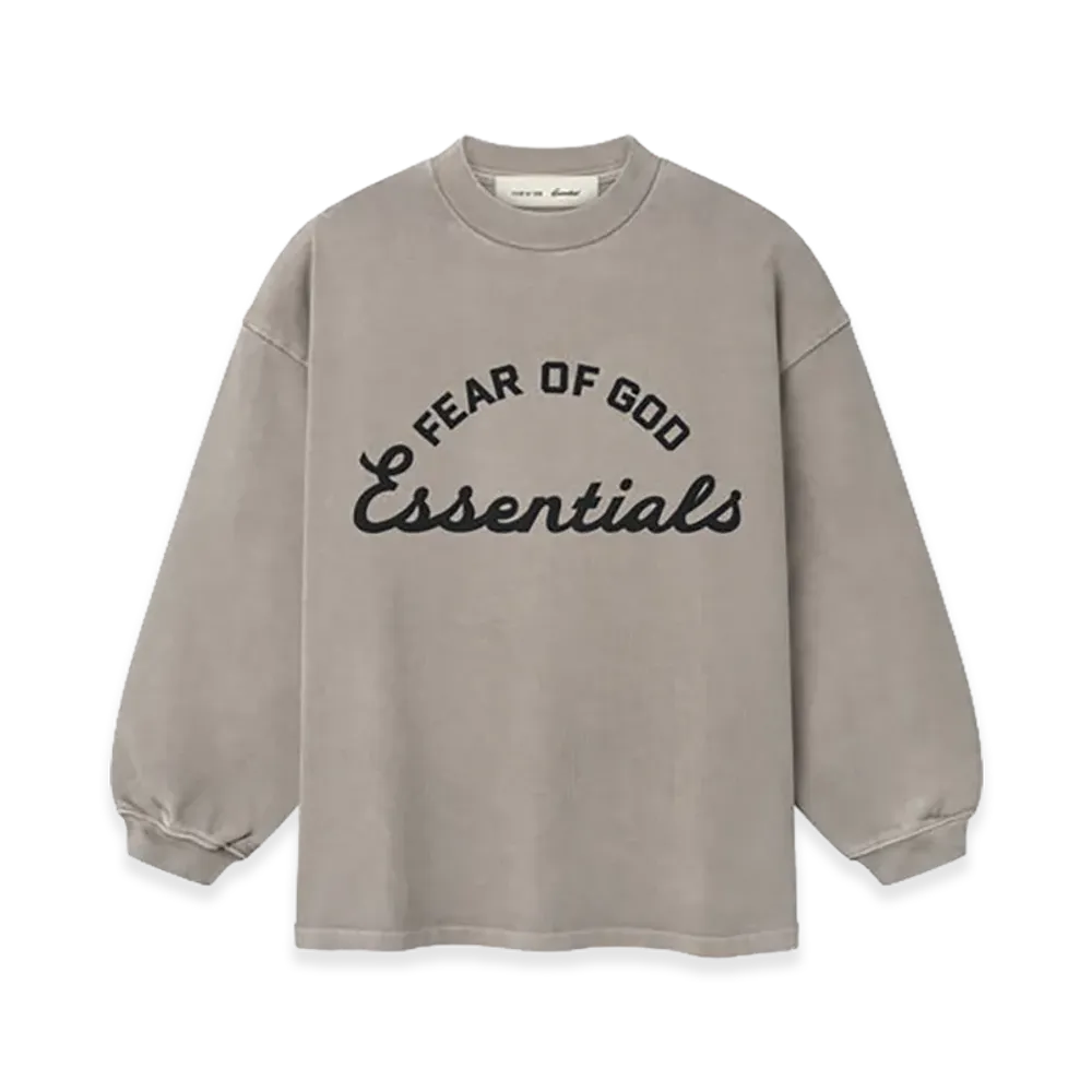FEAR OF GOD ESSENTIALS Kids Training 90s Long Sleeve Tee "Faded Seal"