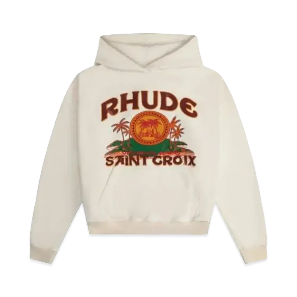 RHUDE ST.Croix Hoodie "White"